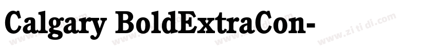 Calgary BoldExtraCon字体转换